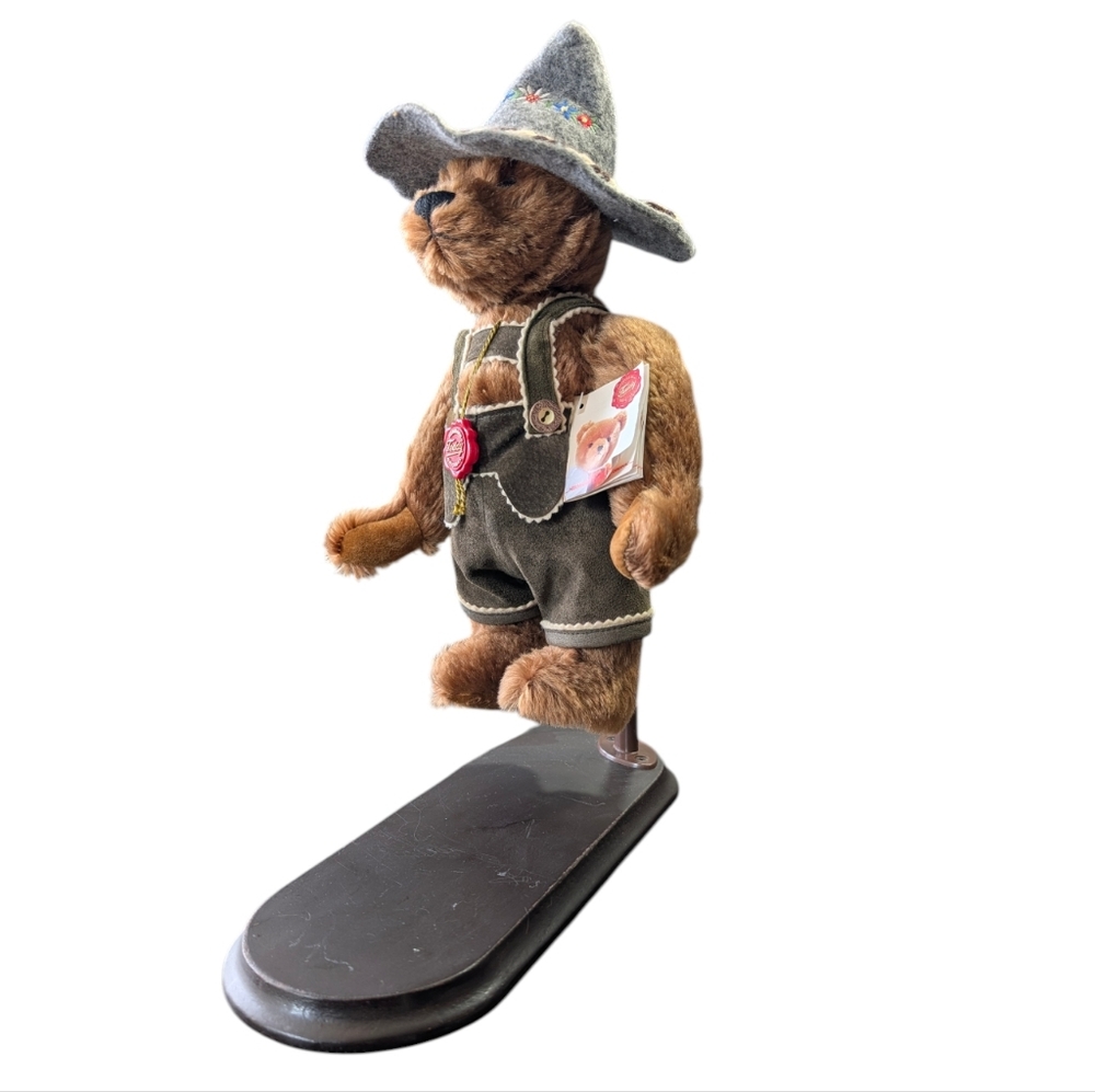 Vintage Teddy Hermann Jointed, Mohair Wastl Oktoberfest Bear 280/1000.